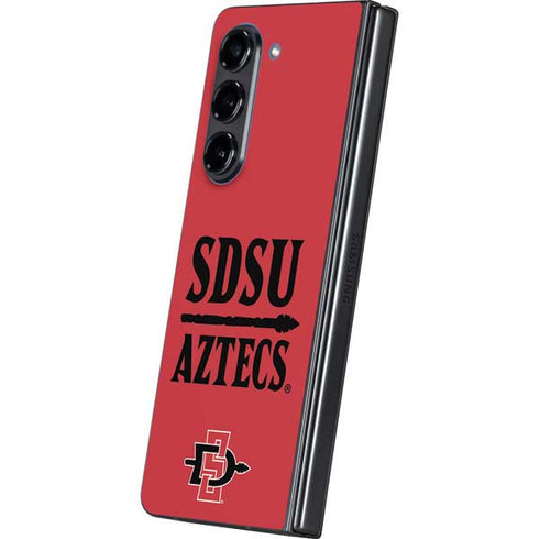 San Diego State University Aztecs Red Galaxy Z Fold5 5G Skin